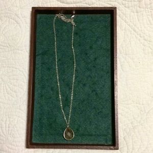 Banana Republic Green and Sterling Silver